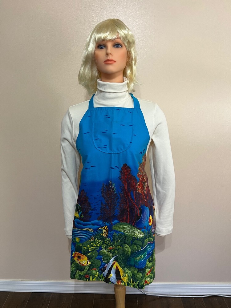 Apron Handmade - Aquarium Print