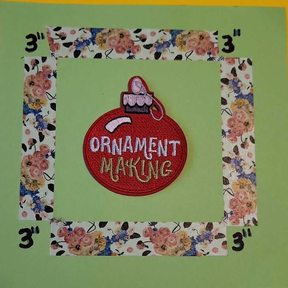 New Girl Scout Patch Ornament Making