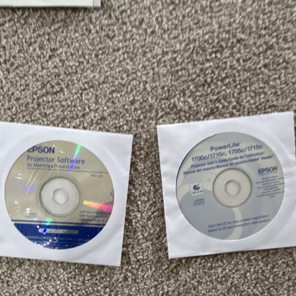 Epson PowerLite 1705c/1715c Driver & Utility Software CD Set