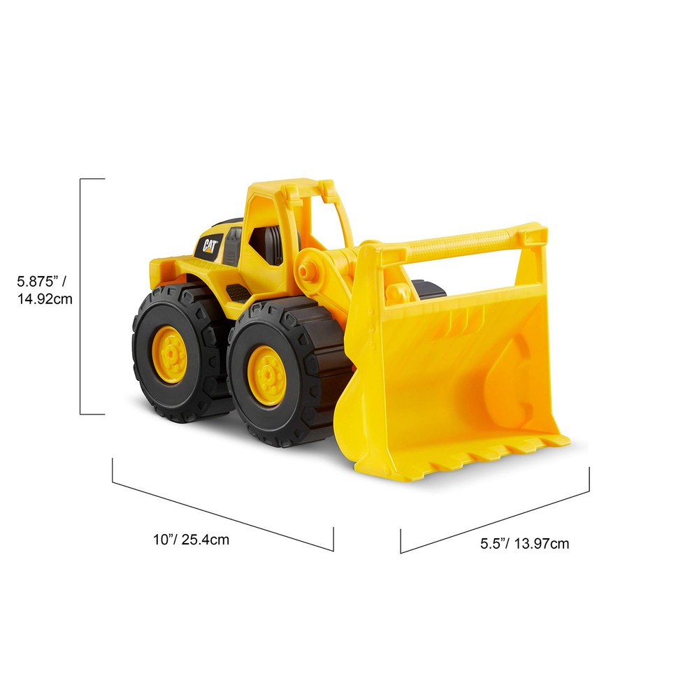 Construction Toys, Construction Fleet 10" Front Loader Toy - Heavy‑Duty Plastic,