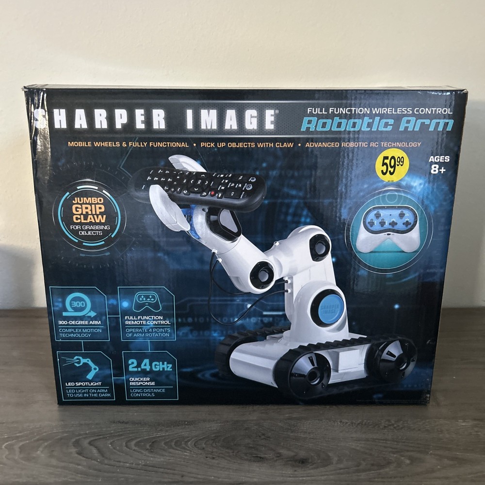 Sharper Image Full Function Wireless Control Robotic Arm - NEW
