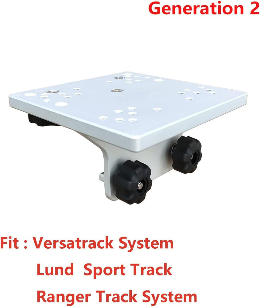 Universal Aluminum Downrigger Bracket for 90° Boat Track Systems