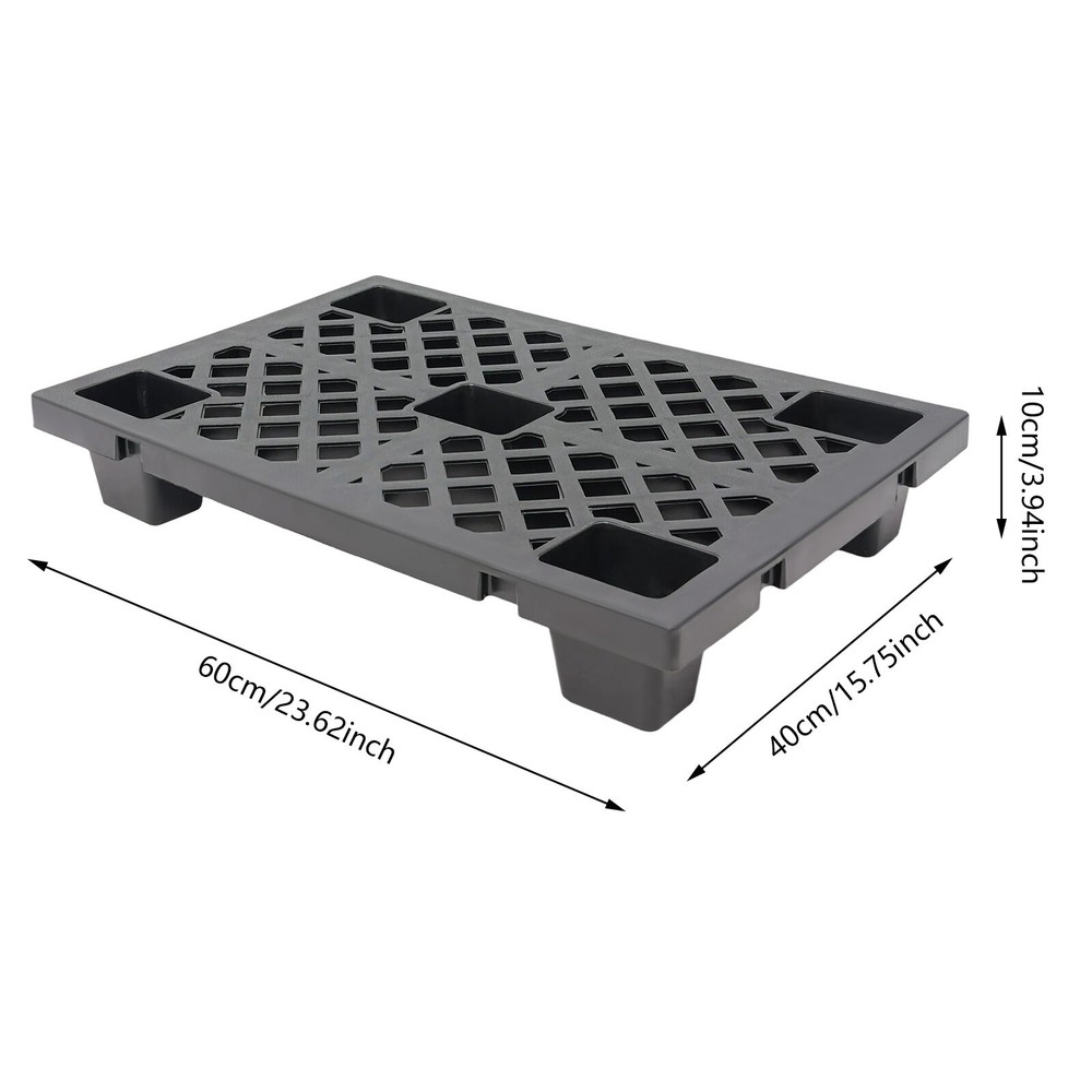 6x Plastic Pallets Interlocking Storage Stackable Anti-slip Loading Pallets