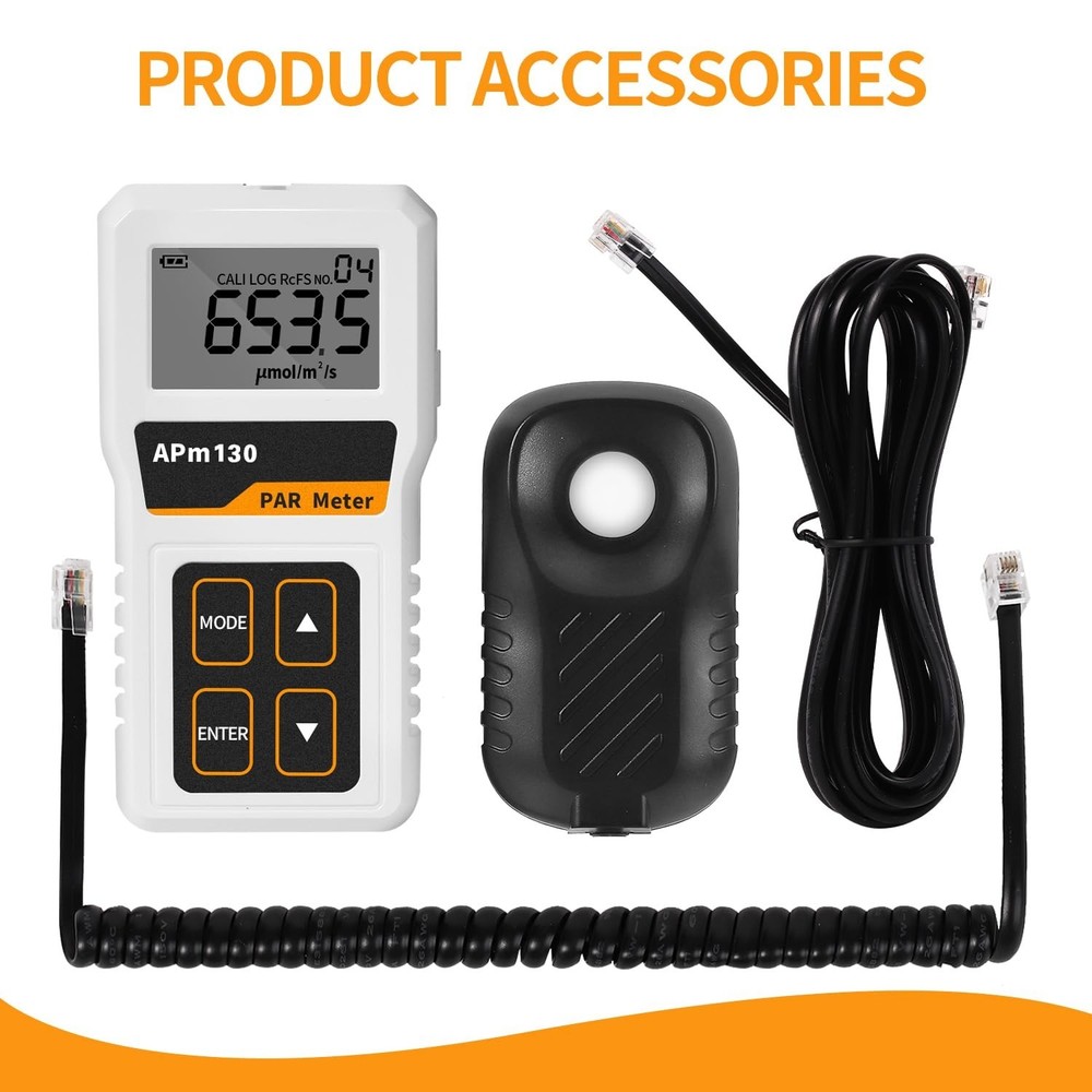 PAR Meter for LED Grow Lights,High Precision and Split Design PPFD Meter with...
