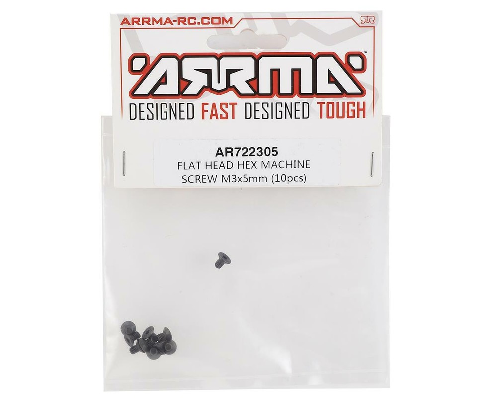 Arrma 3x5mm Flat Head Hex Screw (10) [ARA722305]