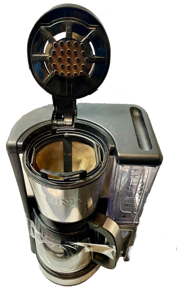 Ninja CE251 Silver 12-Cup Programmable Brewer Coffee Maker Used TESTED WORKING