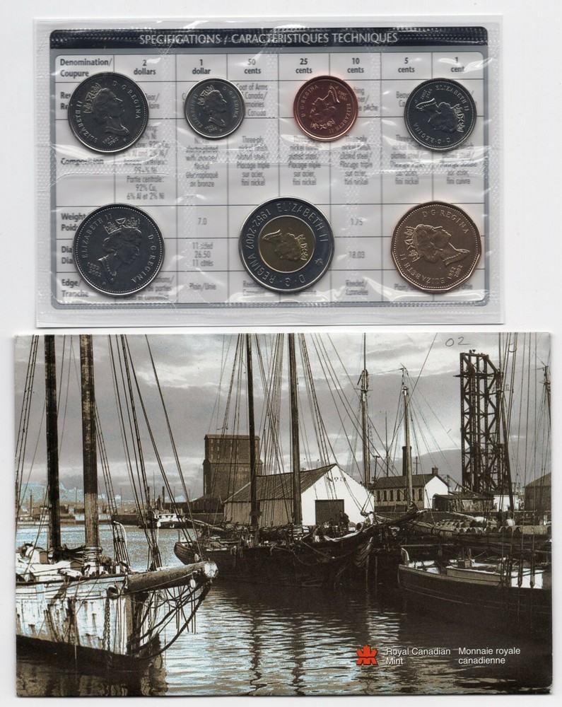 2002 Canada Uncirculated Proof Like Classic Coin Set