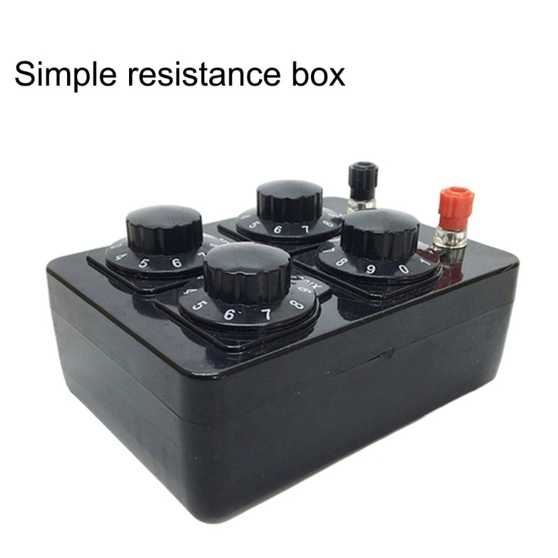 Resistor Box 9999 Ohm 4 Adjustable Sections Physics Teaching Equipment