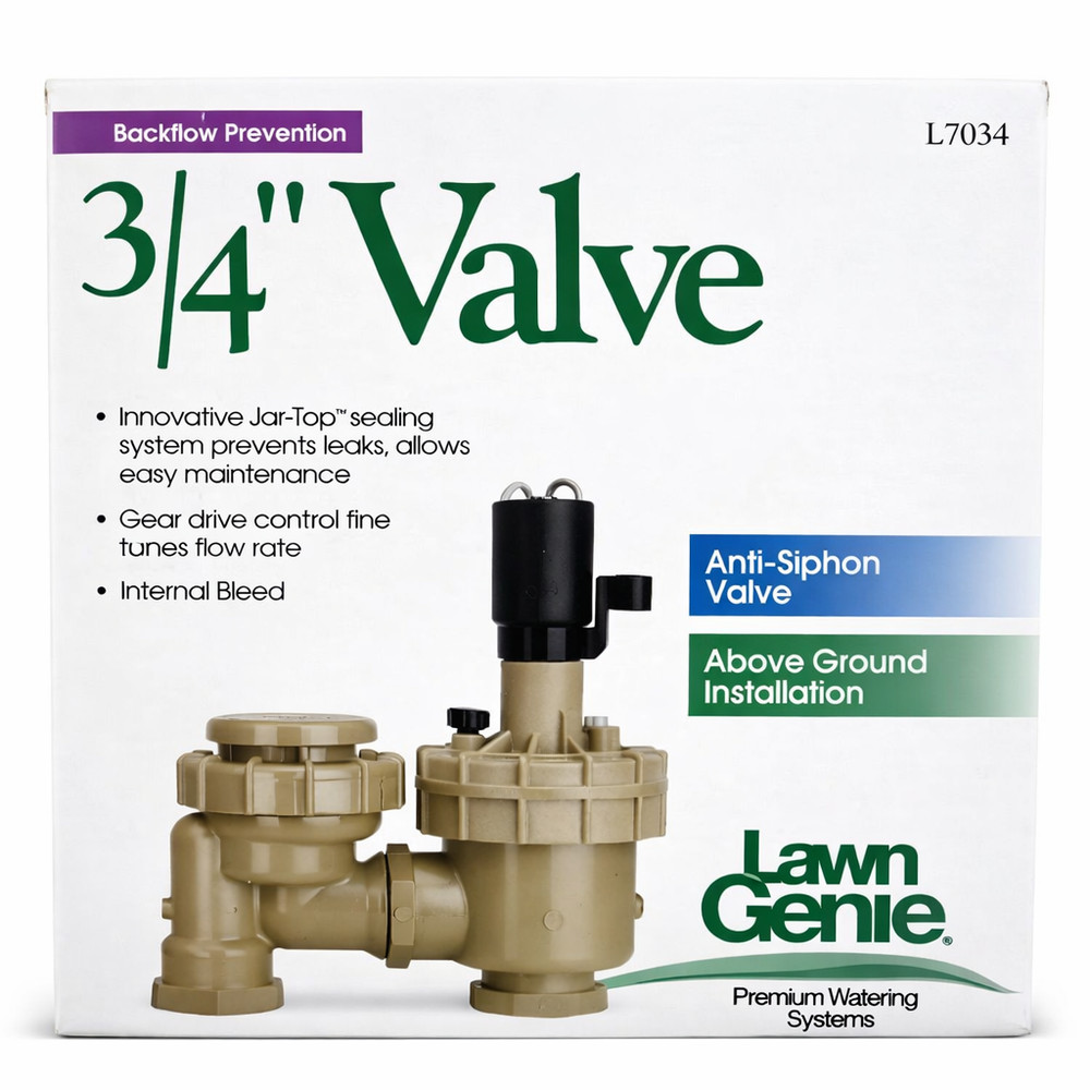 Lawn Genie L7034 3/4" Anti-Siphon Valve Above Ground Sprinkler