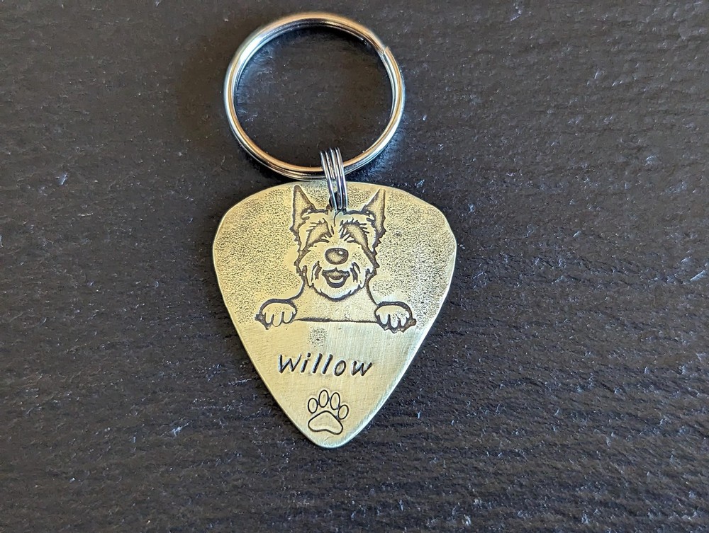 Brass dog tag customized for you