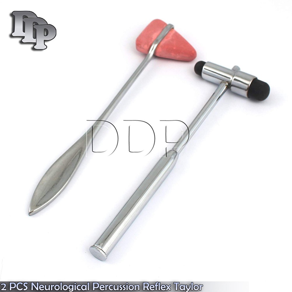 2 PCS Neurological Percussion Reflex Taylor Buck Hammer Diagnostic Set