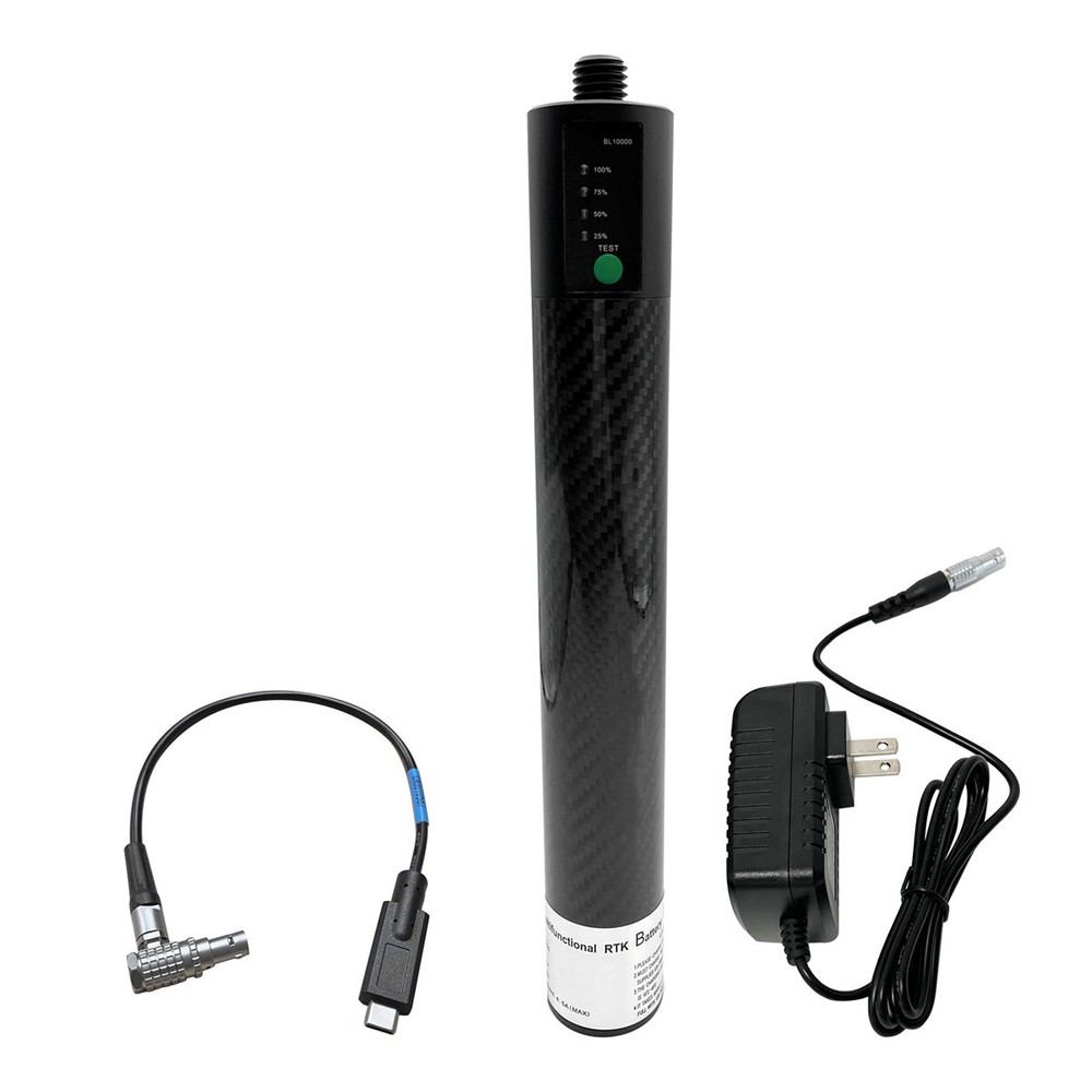 12V 10000mAh External GPS Pole Battery W/ TYPE-C Interface For TOPCON GPS RTK