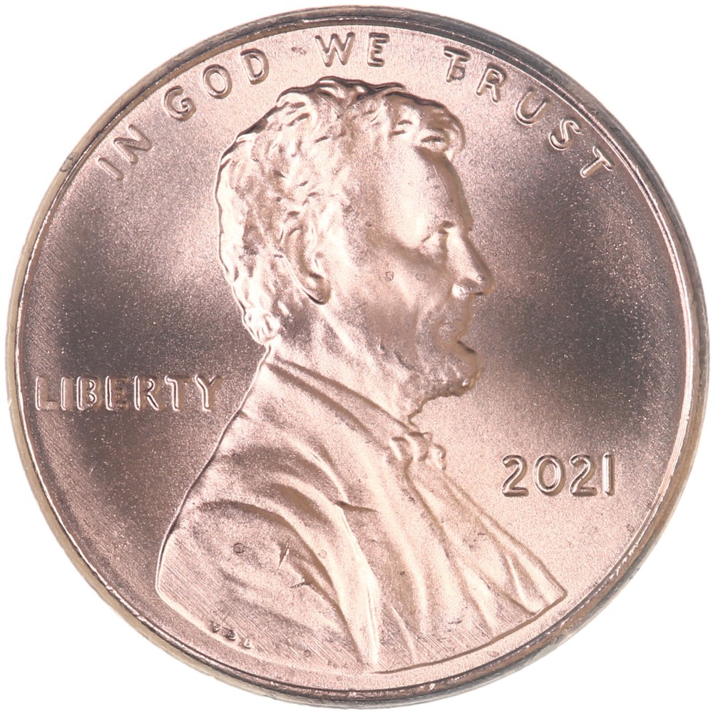 2021 (P) Lincoln Shield Cent Choice BU Penny US Coin