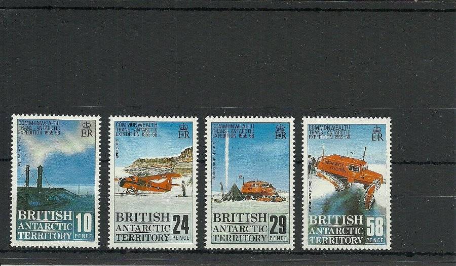 BAT SG163-166 TRANS -ANTARCTIC EXPEDITION MNH