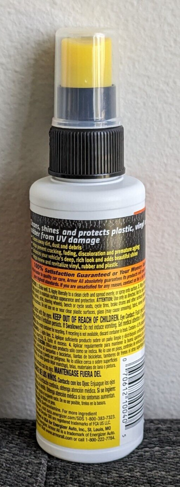 Armor All Protectant Original 4oz Spray Bottle