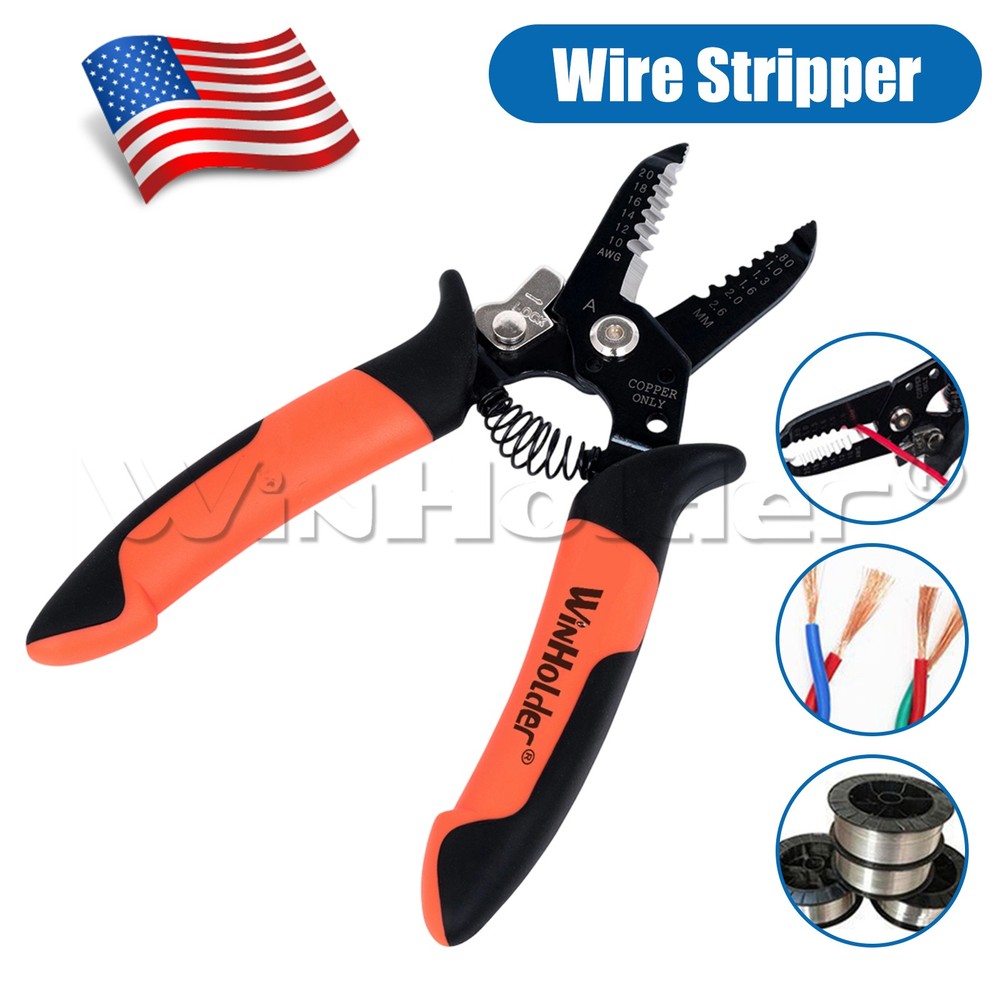 6 In 1 Multi-functional Wire Strippers Wire Pliers Cutters Cable Stripper Cable