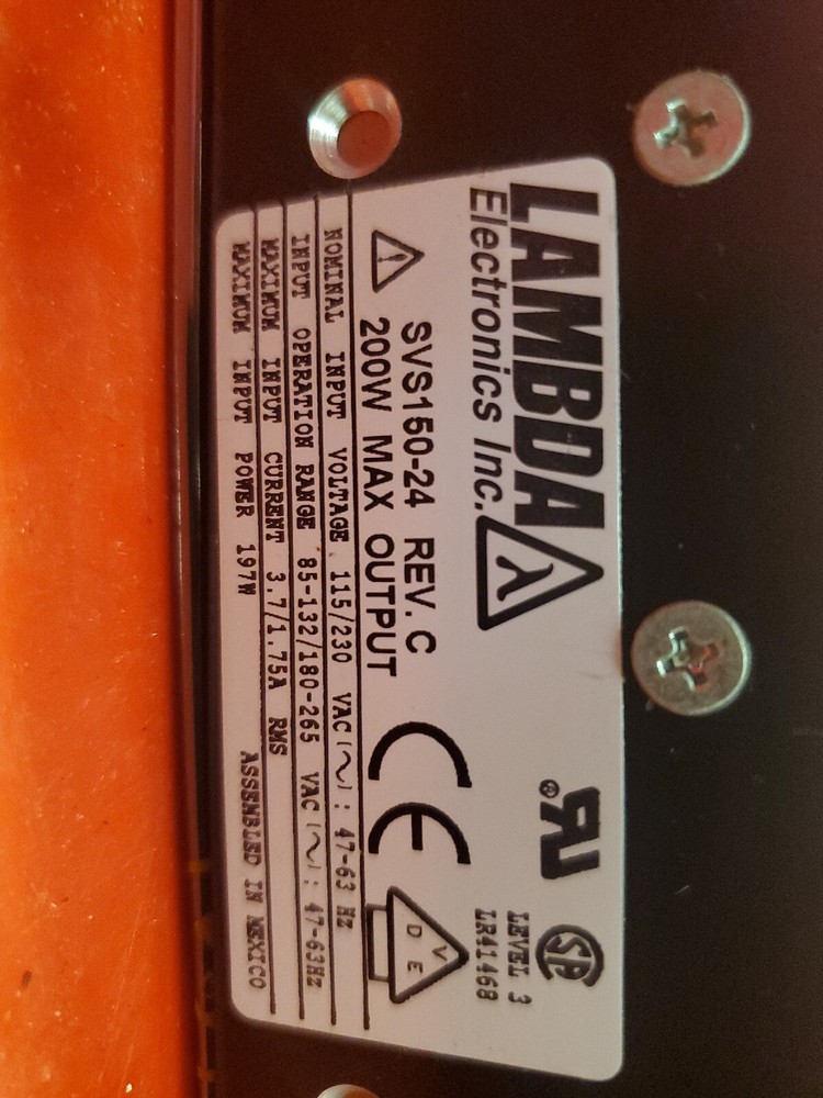 LAMBDA ELECTRONICS SVS150-24 POWER SUPPLY HAL-02-1051 GOOD CONDITION SHIPS TODAY