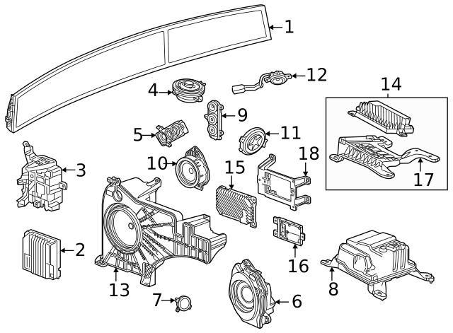 Genuine GM Inst Panel Speaker 85585738