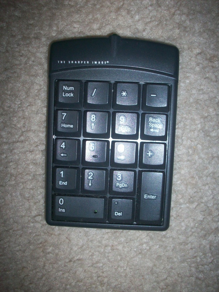 Replacement USB Numerical Keypad Portable, The Sharper Image, Tested working
