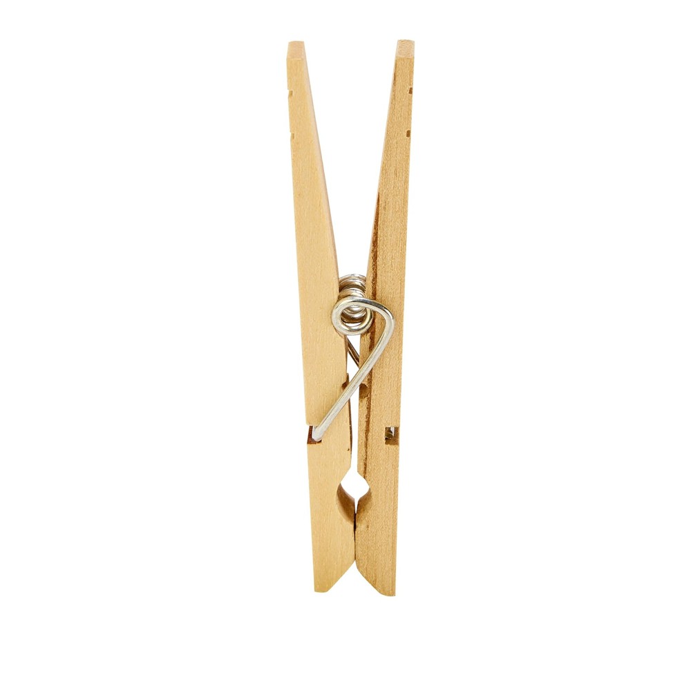 48 Count Birch Wood Clothespins, Natura