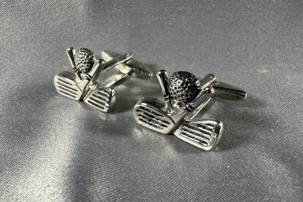 2 sets of Golf themed cufflinks