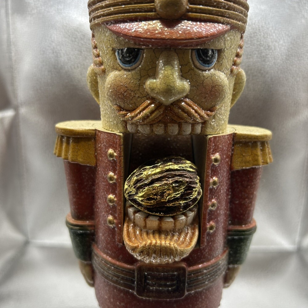 Vtg Nutcracker Resin 12” Tall Figurine￼