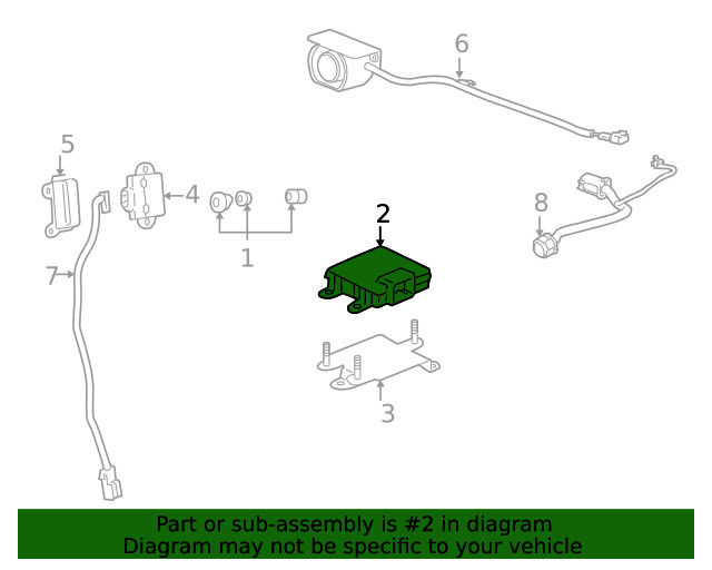 Genuine GM Parking Assist Control Module 25973805