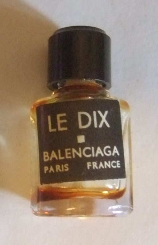 Balenciaga Le Dix Miniature Perfume Bottle Sample Perfume Empty
