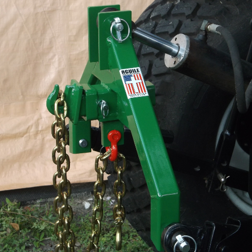 Three point hitch category 1 tractor trailer receiver log skidder 3/8 grab hook