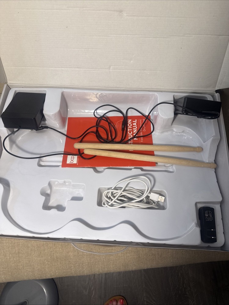 BCP Foldable Electronic Drum Pad 9-Piece Set with Speakers