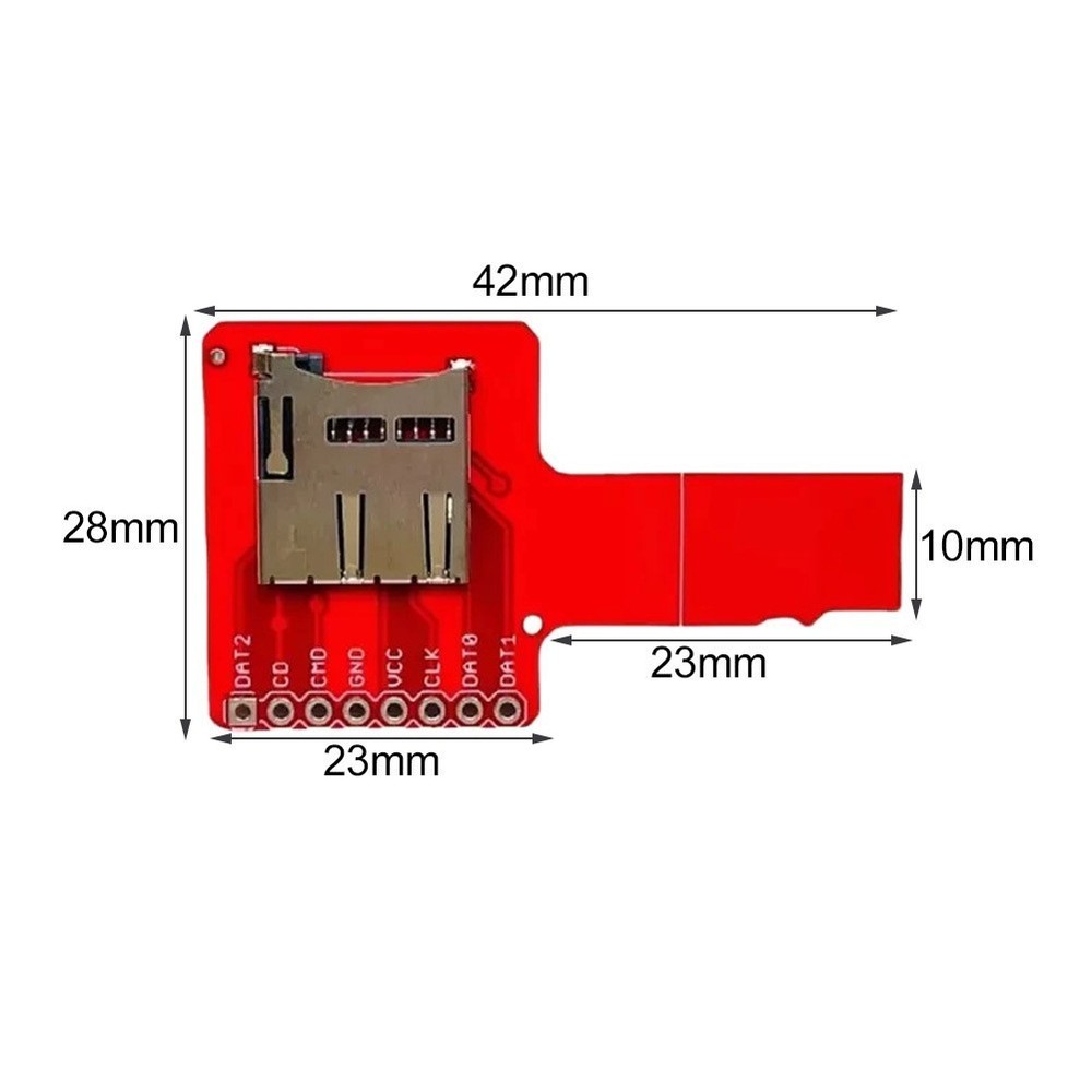 10 pcs Red PCB TF Card Adapter Board For FOR SPI MP3 Storage Interface