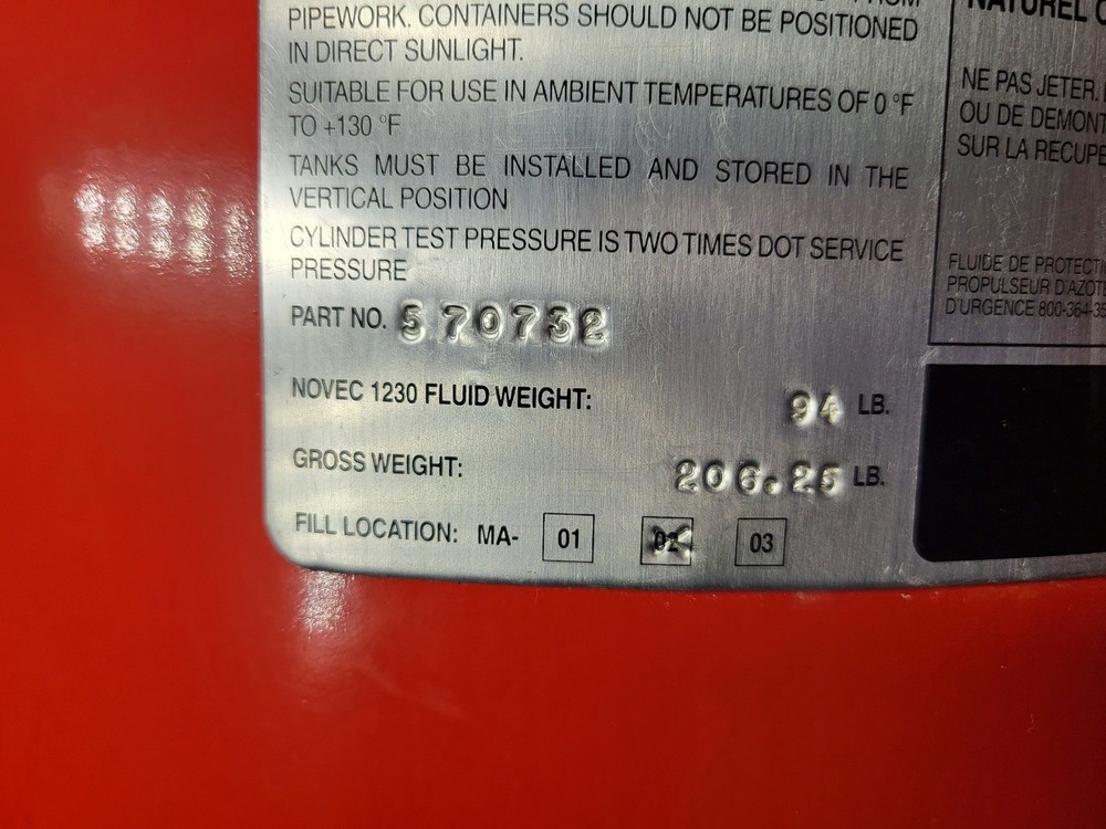 SURPLUS NEW ANSUL 570732 Sapphire Clean Agent Fire Suppression System Unit