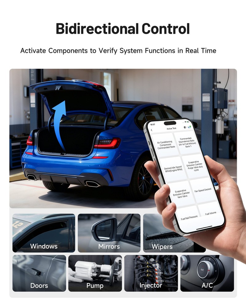 TOPDON Topscan Master All System Diagnostic Tool for iOS & Android Bidirectional