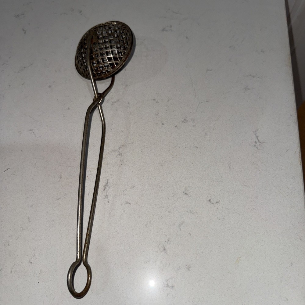 Vintage Farmhouse Primitive Large Herb Strainer