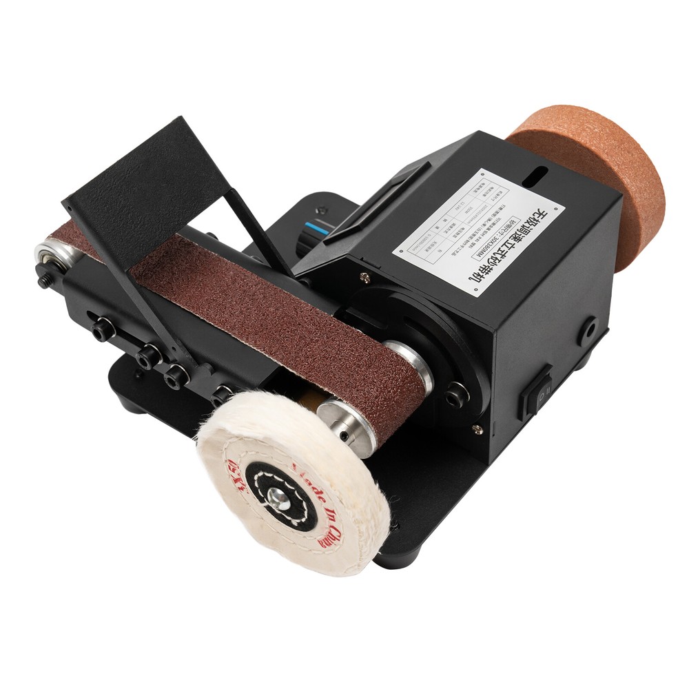 Electric Grinder Belt Sander Polishing Grinding Tool Mini DIY Sharpener Machine