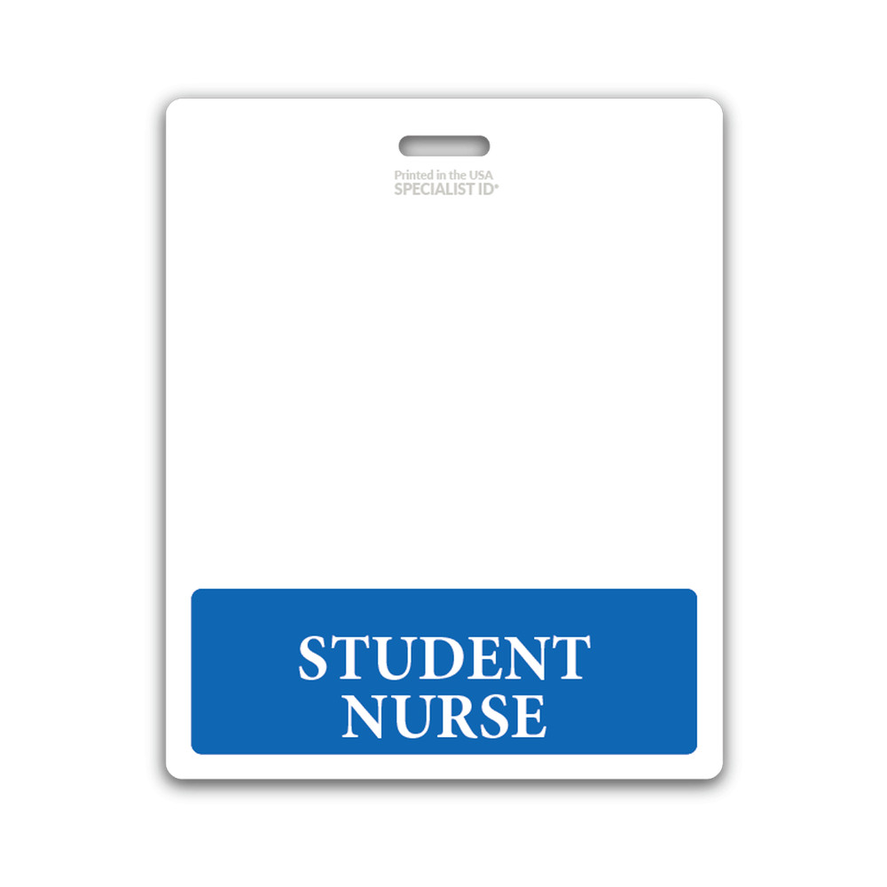 5 Pack - Student Nurse Badge Buddy Oversized Horizontal XL ID Backer for Nurses
