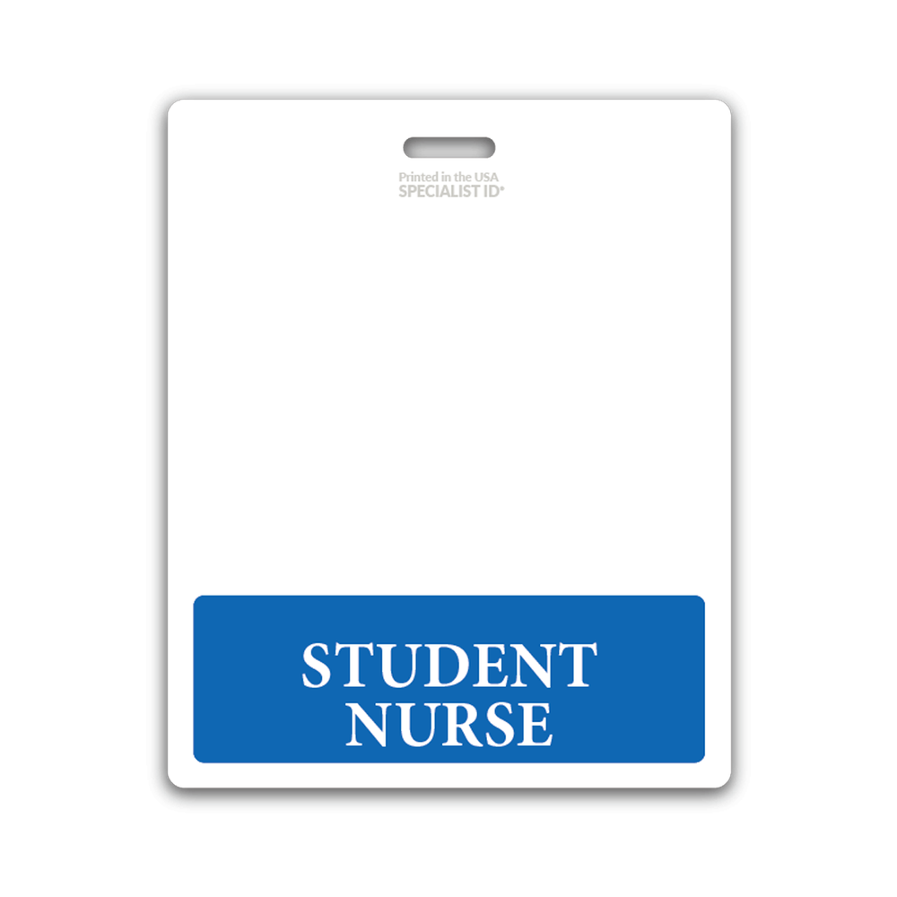 5 Pack - Student Nurse Badge Buddy Oversized Horizontal XL ID Backer for Nurses