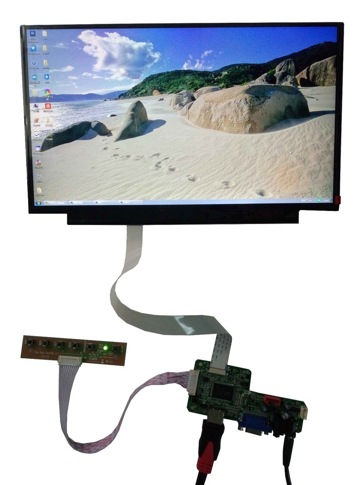 eDP HDMI VGA LCD Controller Board for B116XTN02.3 B140XTN03.3 1366x768 IPS Panel