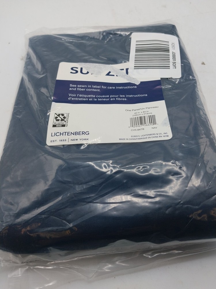 Sun Zero Panel Curtain Navy 40in x 84in