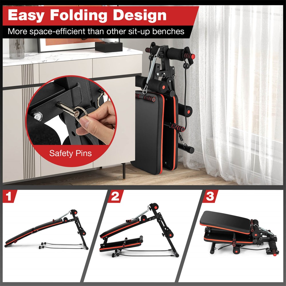 7 in 1 Sit up Bench 7 in 1 Sit up Bench Multi-Layer Structure Cushion Foldable