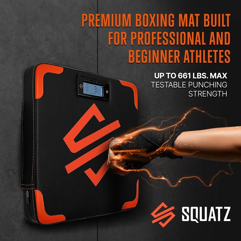 SQUATZ Portable Design Boxing Mat w/ Accurate Digital Counter