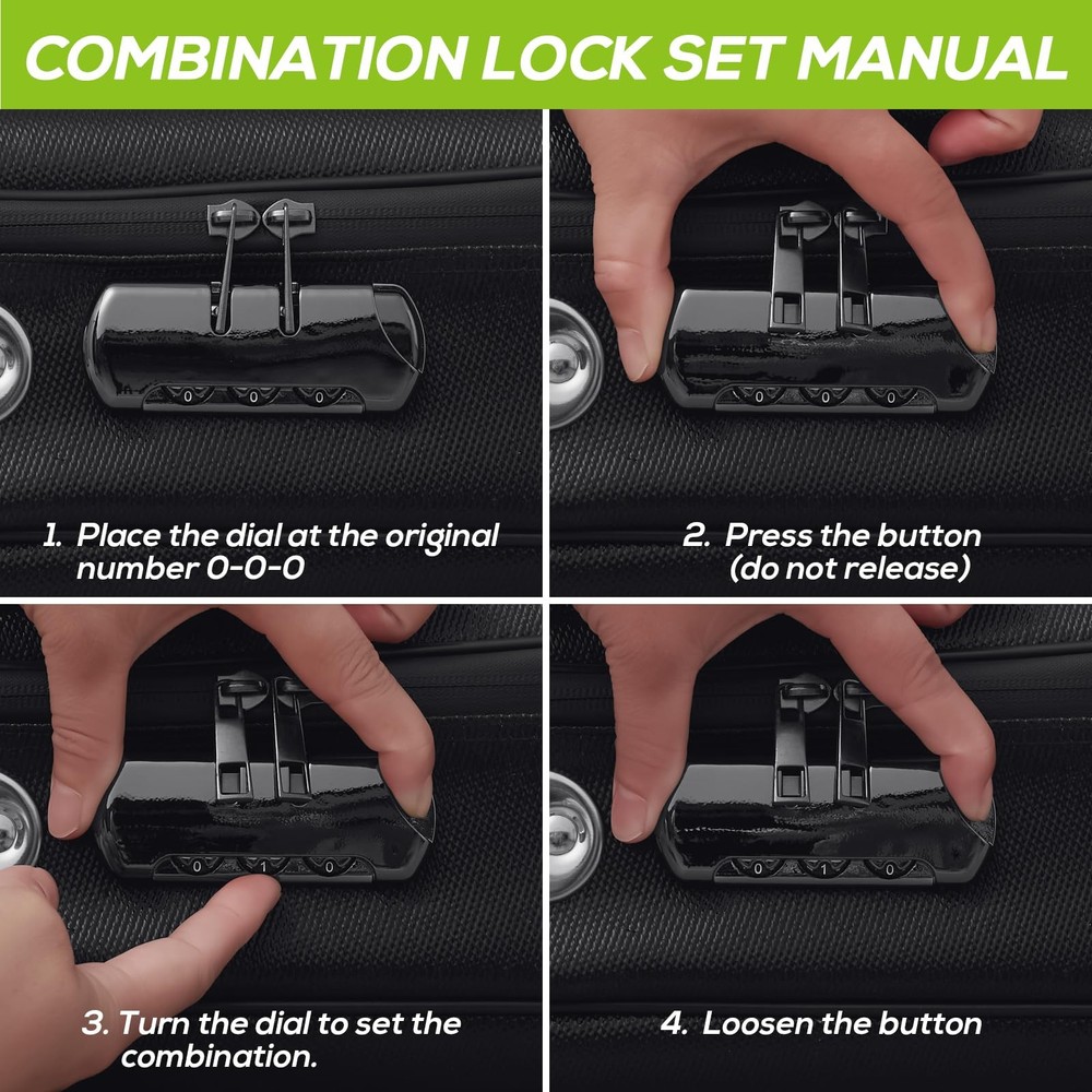 Fireproof Document Box with Combination Lock, Fireproof Water-Resistant Hard ...