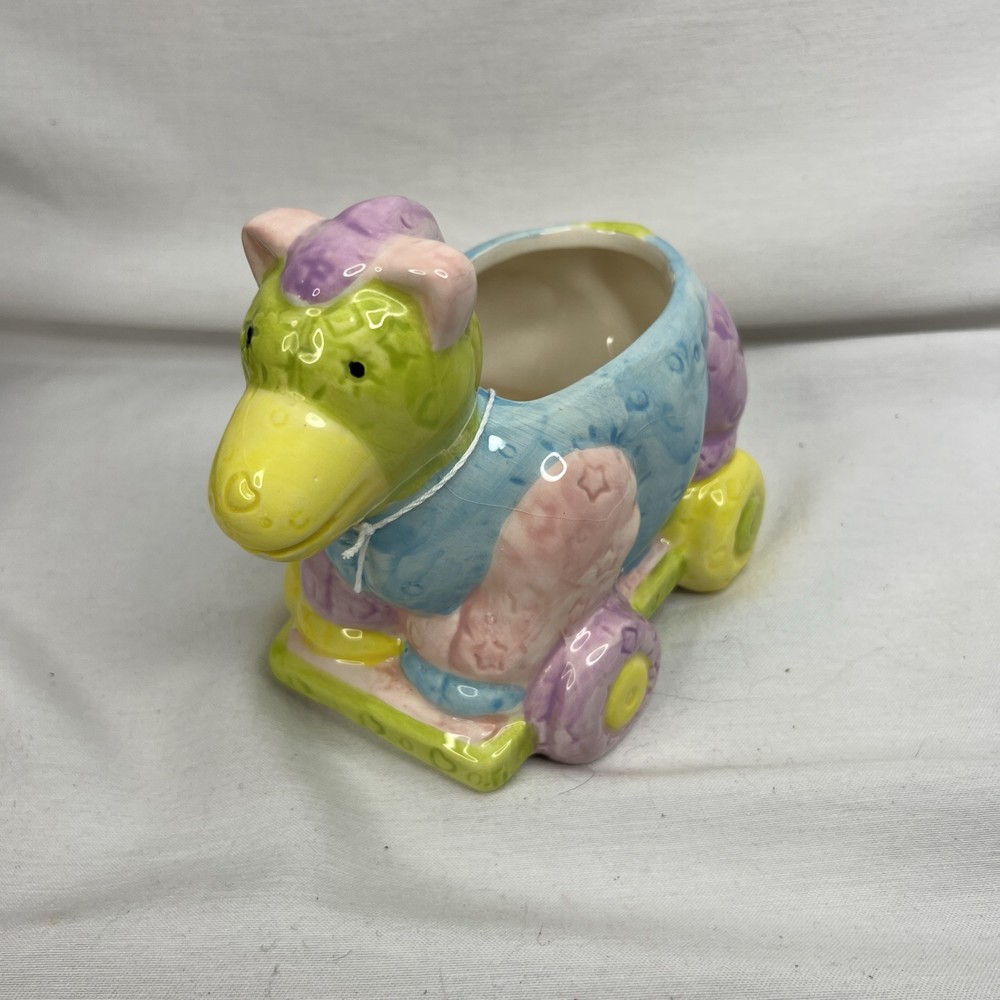 Ceramic Pastel Nursery Animal Planter