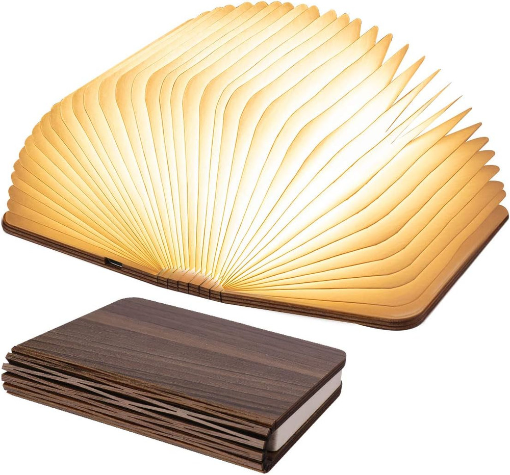 8 Colors Small Folding Book Lamp,Upgraded Version Portable Desk Light,Novelty LE
