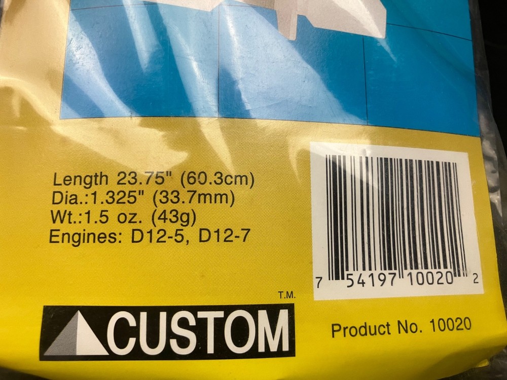 Long OOP D-Powered CUSTOM OASIS Skill Level 2 Flying Model Rocket Kit -Sealed