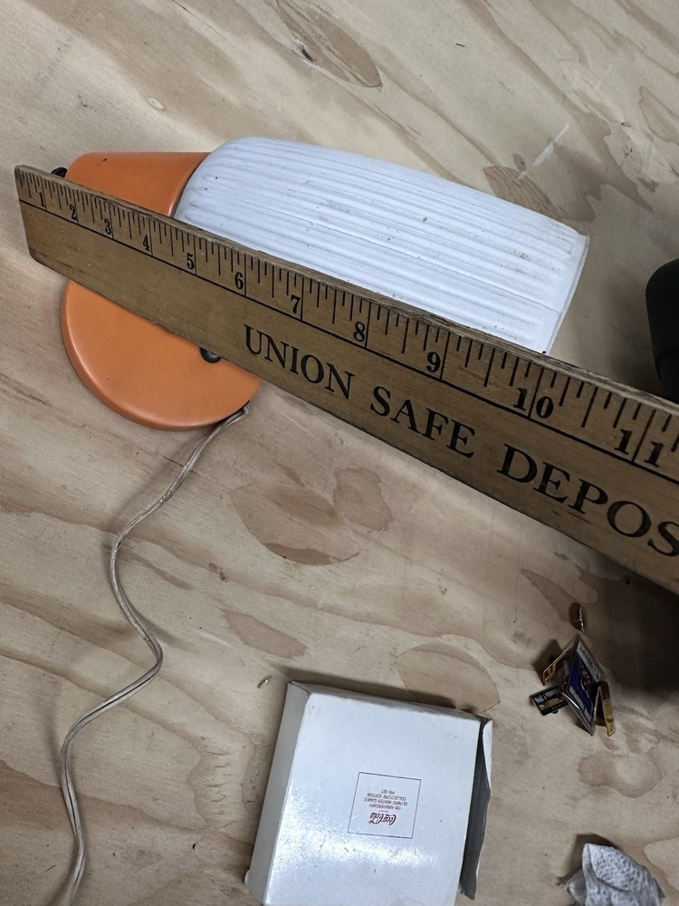 Vintage 70’s Orange Deco Wall Light
