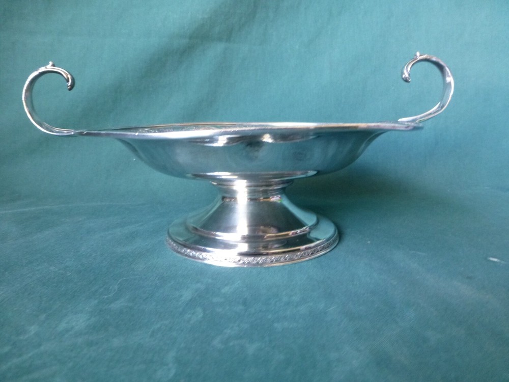 Antique Wilcox Silver Plate Two Handled Compote