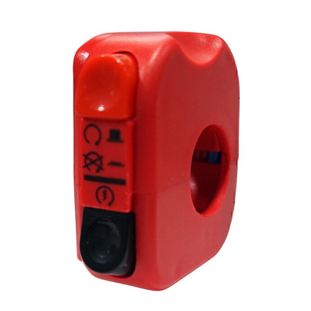 7/8" Handlebar Motorcycle Ignition Switch On Off Starter Engine Universal Red