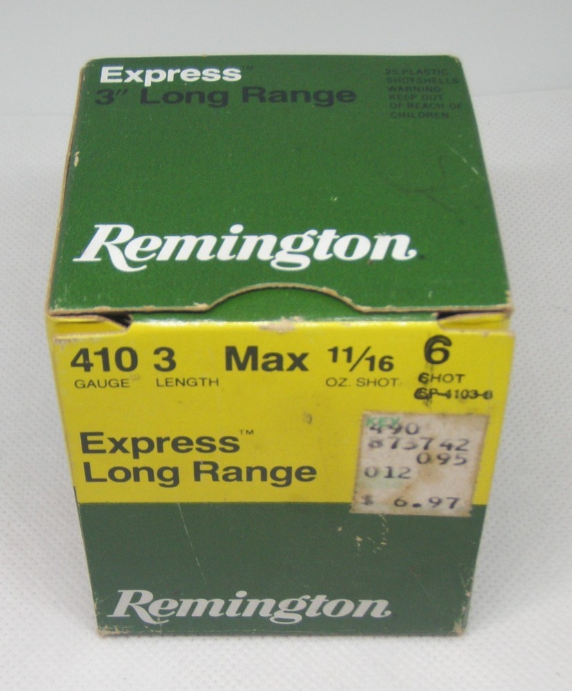 Remington Express 410ga. 3" Extra Long Range Shotgun Shell Box - Empty