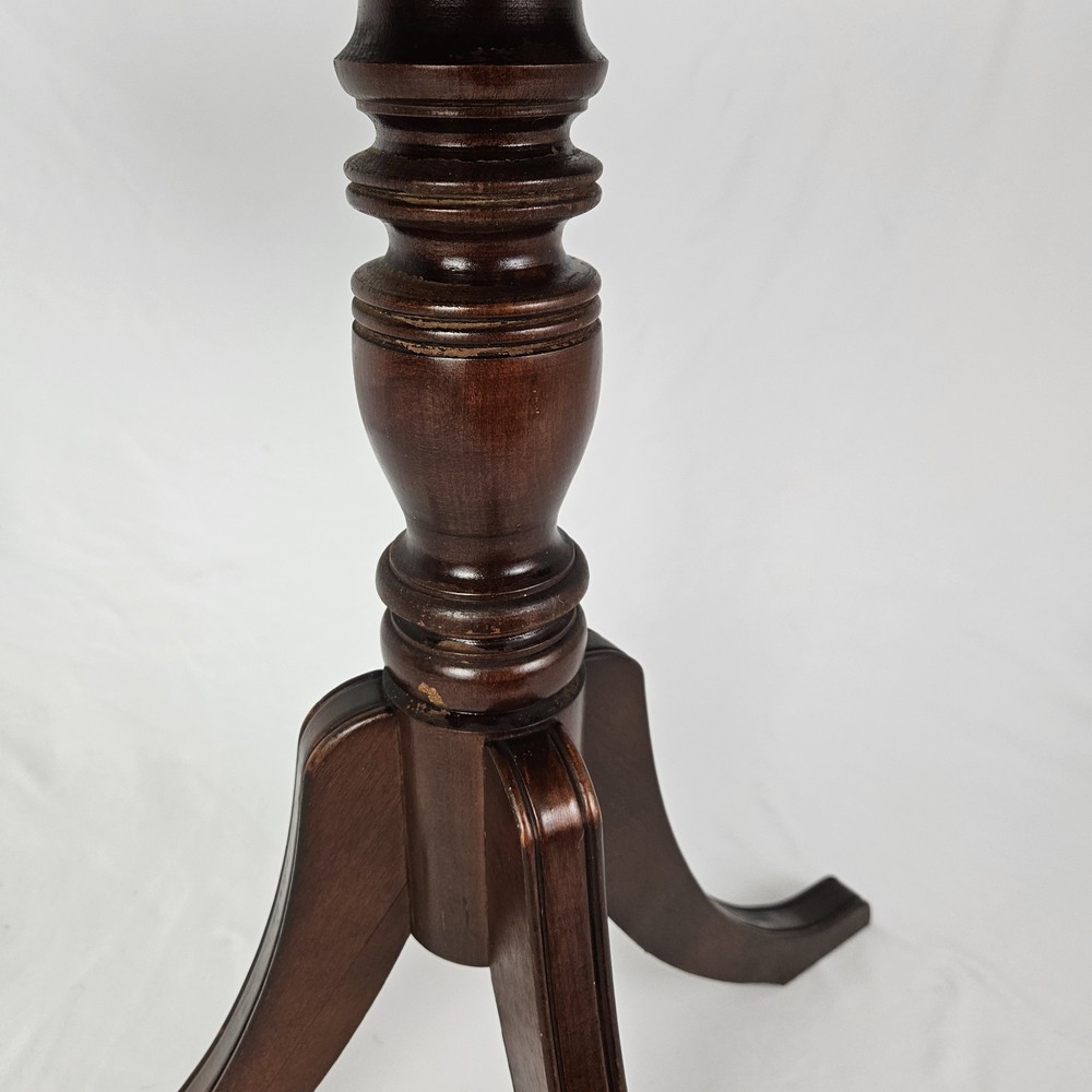 Vintage Mahogany Console Table Half Moon Duncan Phyfe Style